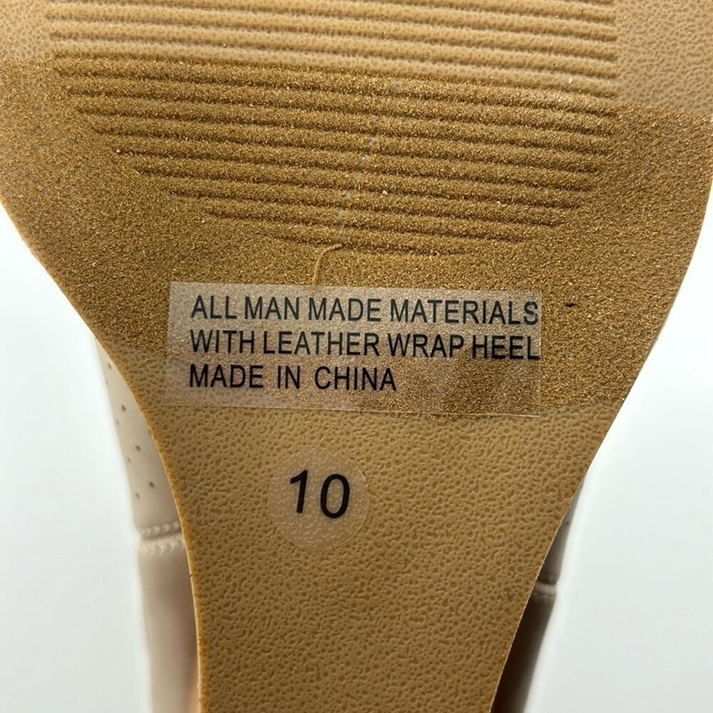 DV by Dolce Vita Women's Boots Sz 10 Bootie Beige Gerdy Elastic Ankle Wedge NWOT - Picture 11 of 11